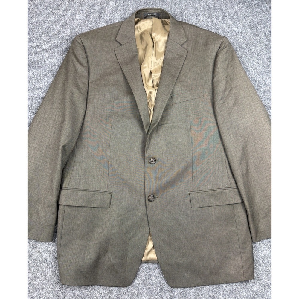 Lauren Ralph Lauren Mens Size 46L 2 button‎ Brown Blazer 100% Wool